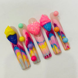 Summer Ice Cream Nails【H44-1229】