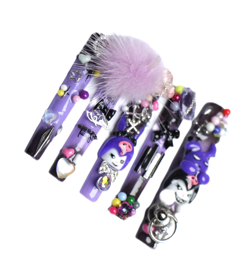 Kuromi Handmade Nails-H001