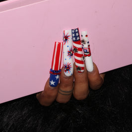 Flag Stripes Nail H44-1241