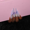 Lavender Snowflake Nail S42-1084