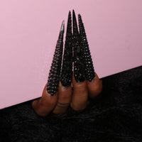 Black Diamond Stiletto Nails S44-1191