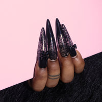 Black Lace Nail S44-1247