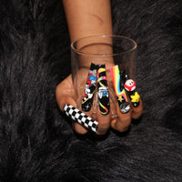 Checkered Style Nail H47-1337