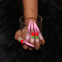 Strawberry Drip Nail S45-1285