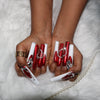 Red Metallic Nail H43-1161