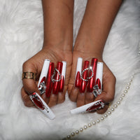 Red Metallic Nail H43-1161