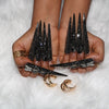 Black Diamond Stiletto Nails S44-1191