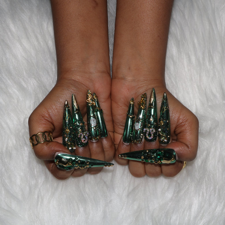 Green Gem Leo Nail S45-1296