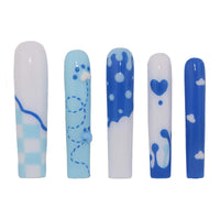 Azure Wave Handmade Square Nails H42-1098