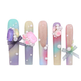 Pastel Gem Nail H43-1160