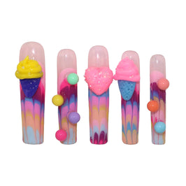 Colorful Ice Cream Nail  H44-1229