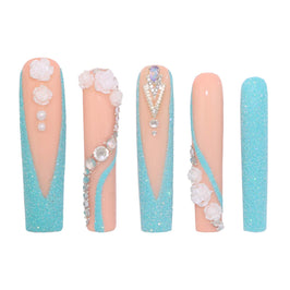 Blue Diamond Curve Nail H44-1231