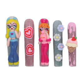 Powerpuff Girls Nail H46-1303