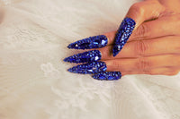 Blue diamond manicure【S31-1045】