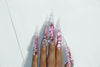 Exclusive pink diamond Nails【S44-1202】