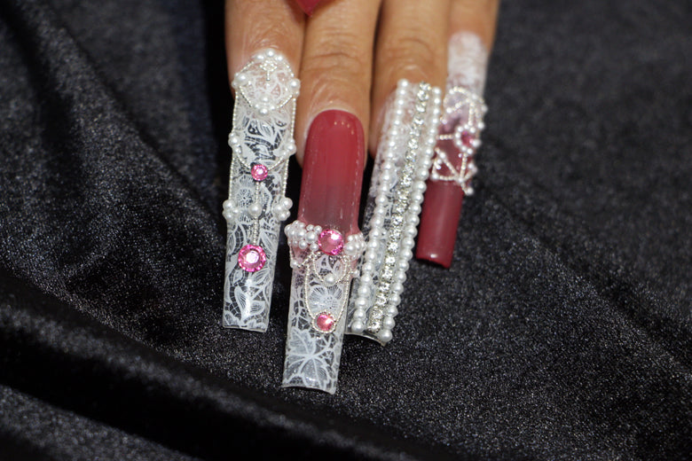 Limited edition wedding Nails【H44-1208】