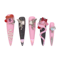 Pink Snake Nail S31-1026