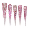 Exclusive pink diamond Nails S44-1202