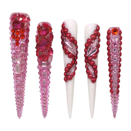 Ruby Butterfly Nail S45-1266